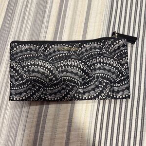 Victoria's Secret Black and WhiteZipper  Pouch